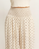 The Marina Dot Wide-Leg Pants
