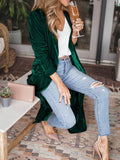 Always Perfect Long Sleeve Velvet Duster