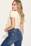 Ribbed Round Cropped Tee *Multiple Color Options*