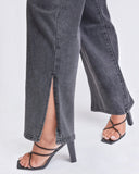 Dream High-Rise 90s Straight Side-Slit Jean