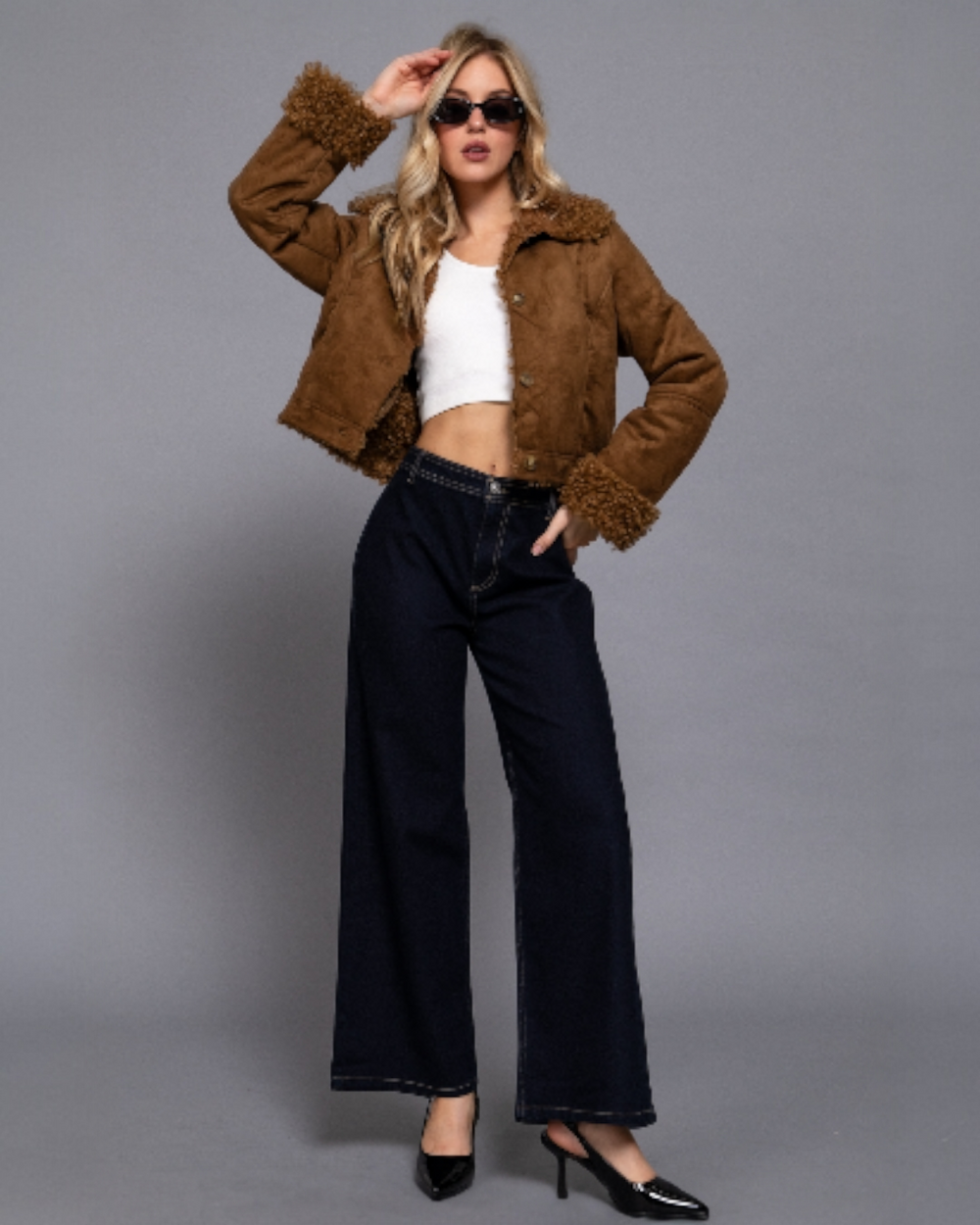 Penny Lane Faux Suede Jacket