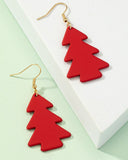 Country Christmas Tree Earrings