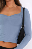 Sweetheart Neck Crop Tee *Multiple Color Options*