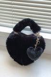 Heart Shape Faux Fur Handbag *Multiple Color Options*