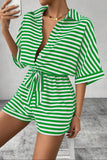Tie Waist Striped Romper *Multiple Color Options*