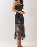 Penelope Polka Dot Fit & Flare Dress