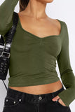 Sweetheart Neck Crop Tee *Multiple Color Options*