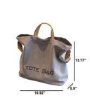 Minimalist Canvas Tote Bag