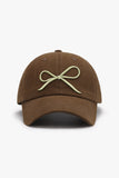 Bow Embroidered Baseball Cap *Multiple Color Options*