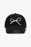 Bow Embroidered Baseball Cap *Multiple Color Options*