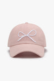 Bow Embroidered Baseball Cap *Multiple Color Options*