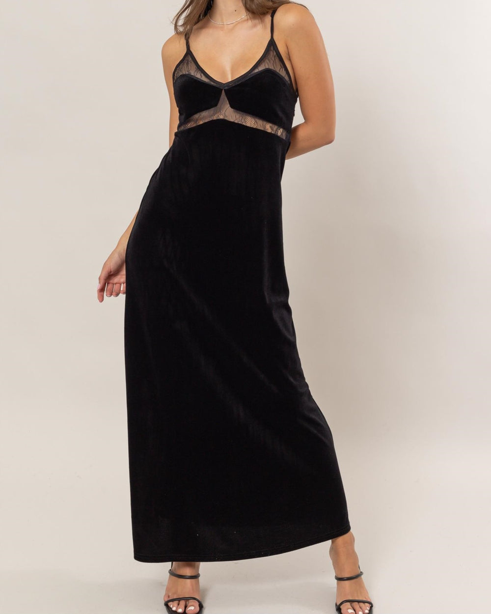 Dark Desire Velvet Maxi Dress