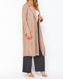 City Girl Vegan Suede Trench Coat