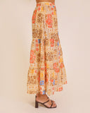 Sunset in Santorini Tiered Maxi Skirt