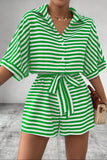 Tie Waist Striped Romper *Multiple Color Options*
