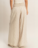 The Marina Dot Wide-Leg Pants
