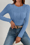 Textured Round Neck Top *Multiple Color Options*