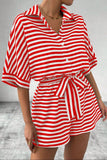 Tie Waist Striped Romper *Multiple Color Options*