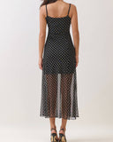 Penelope Polka Dot Fit & Flare Dress