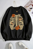 Halloween Skeleton Long Sleeve Sweatshirt