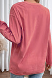 Valentine’s Day Sequin Heart Long Sleeve Sweater