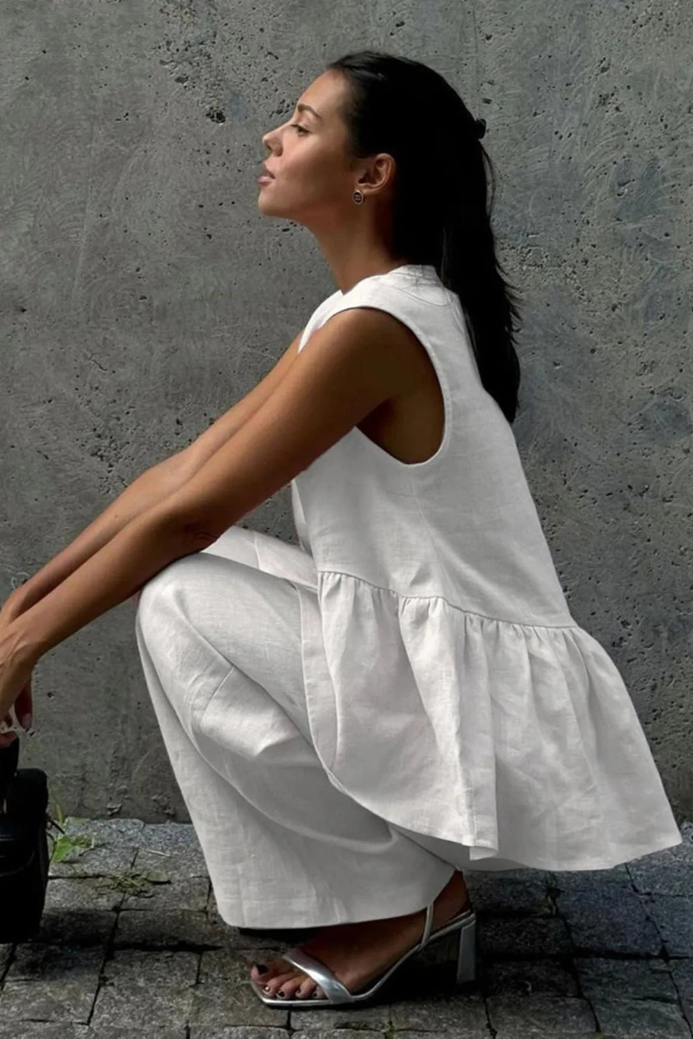 V-Neck Vest and Pants Set *Multiple Color Options*