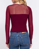 See Through You Long Sleeve Top