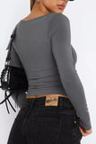 Sweetheart Neck Crop Tee *Multiple Color Options*