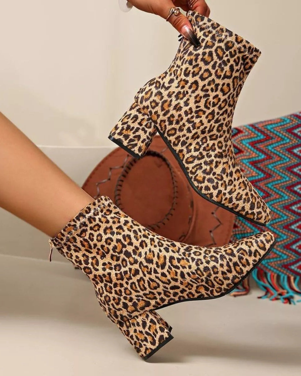 Block Heel Ankle Boots *Multiple Color Options*
