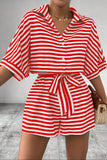 Tie Waist Striped Romper *Multiple Color Options*