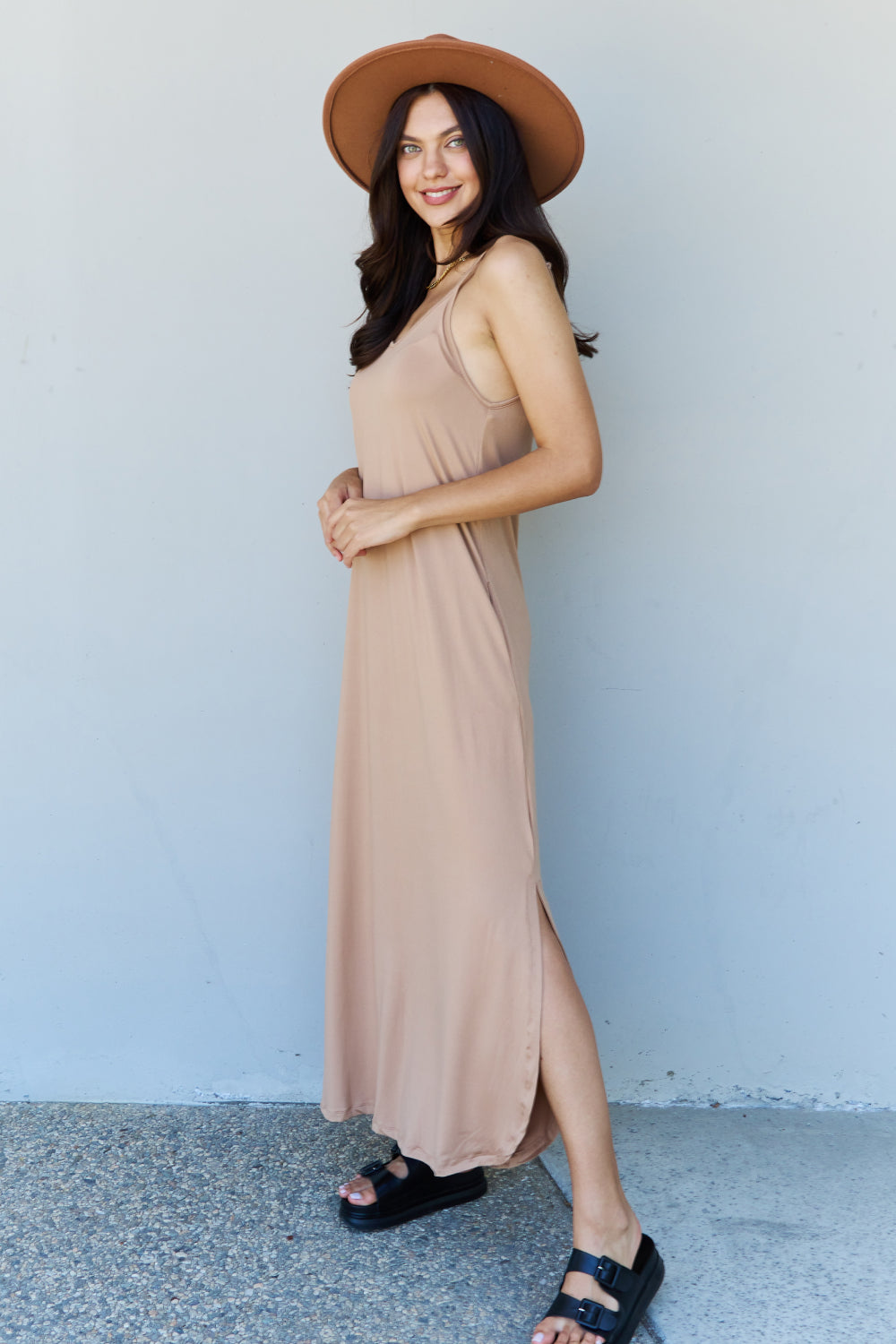 Good Energy Side Slit Maxi Dress