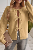 Tied Drop Shoulder Cardigan *Multiple Color Options*