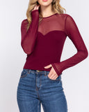 See Through You Long Sleeve Top