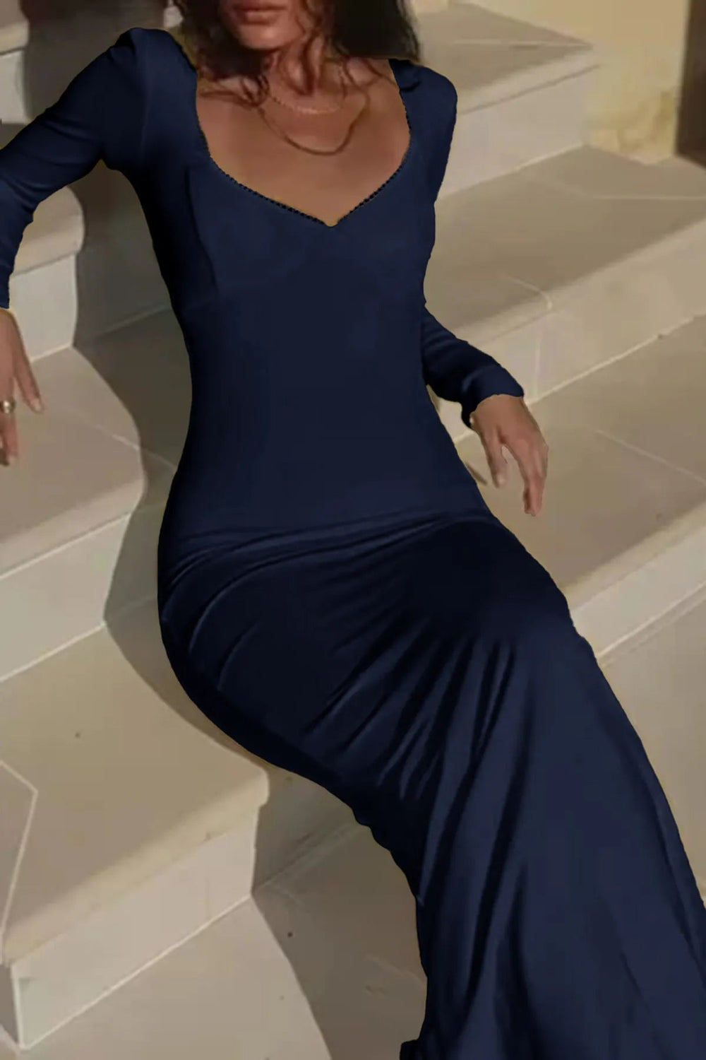 Deep V-Neck Maxi Dress *Multiple Color Options*