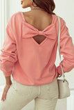 Bow Round Neck Sweatshirt *Multiple Color Options*