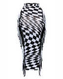 Monochrome Muse Fringe Skirt