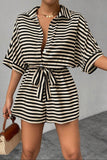 Tie Waist Striped Romper *Multiple Color Options*