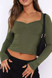 Sweetheart Neck Crop Tee *Multiple Color Options*