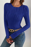 Textured Round Neck Top *Multiple Color Options*