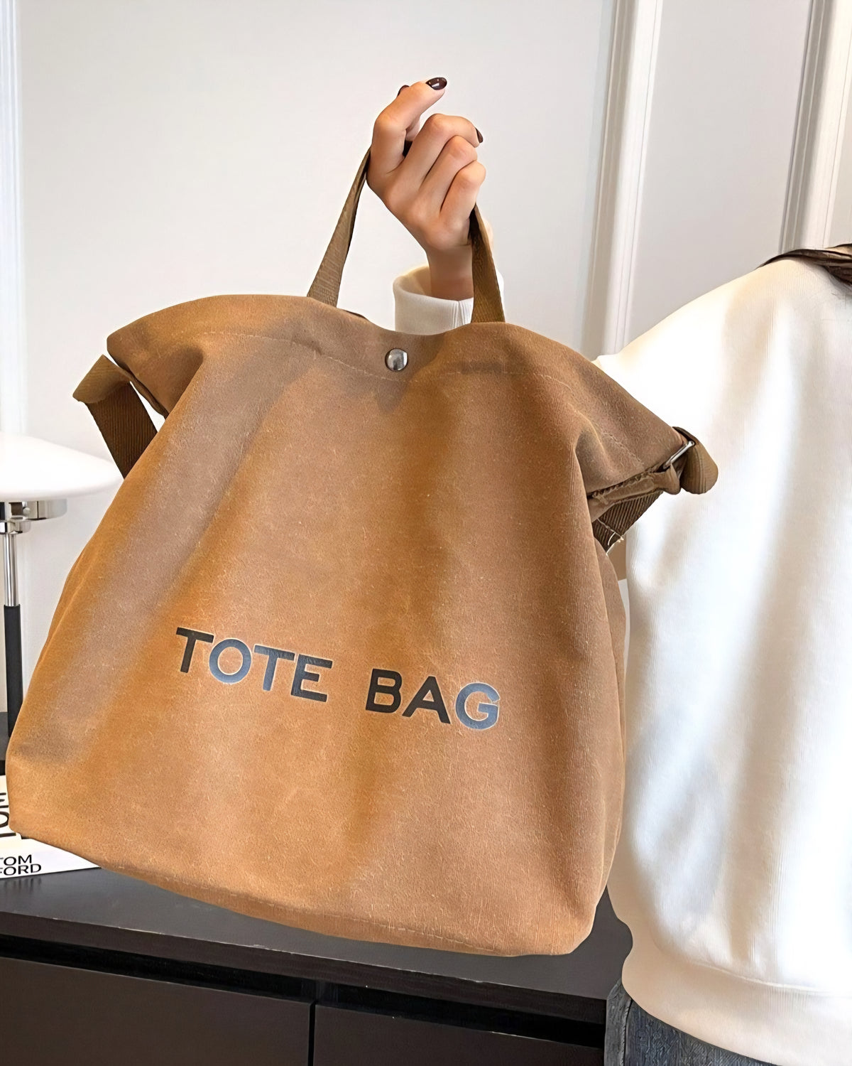 Minimalist Canvas Tote Bag – Sis and Me Boutique