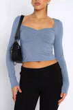 Sweetheart Neck Crop Tee *Multiple Color Options*