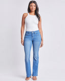 High Rise Flap Pocket Bootcut Jeans