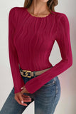 Textured Round Neck Top *Multiple Color Options*