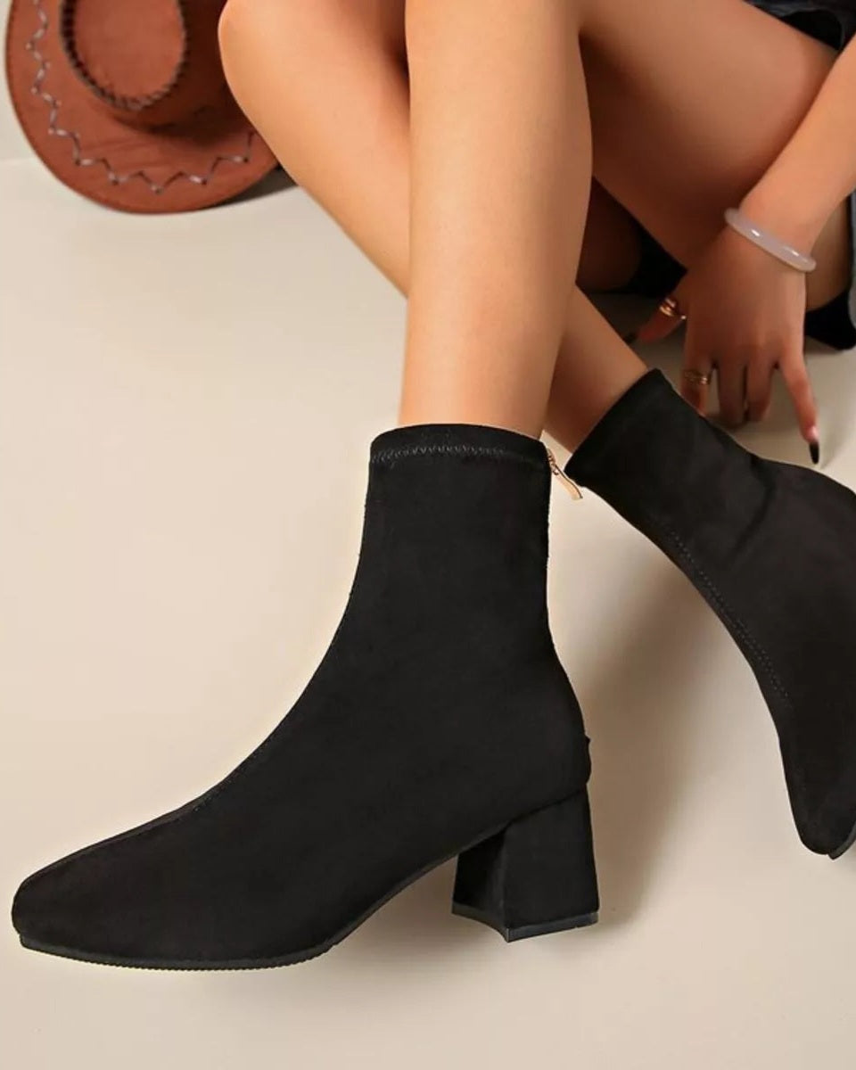 Block Heel Ankle Boots *Multiple Color Options*