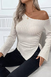 Ribbed Asymmetrical Hem Top *Multiple Color Options*