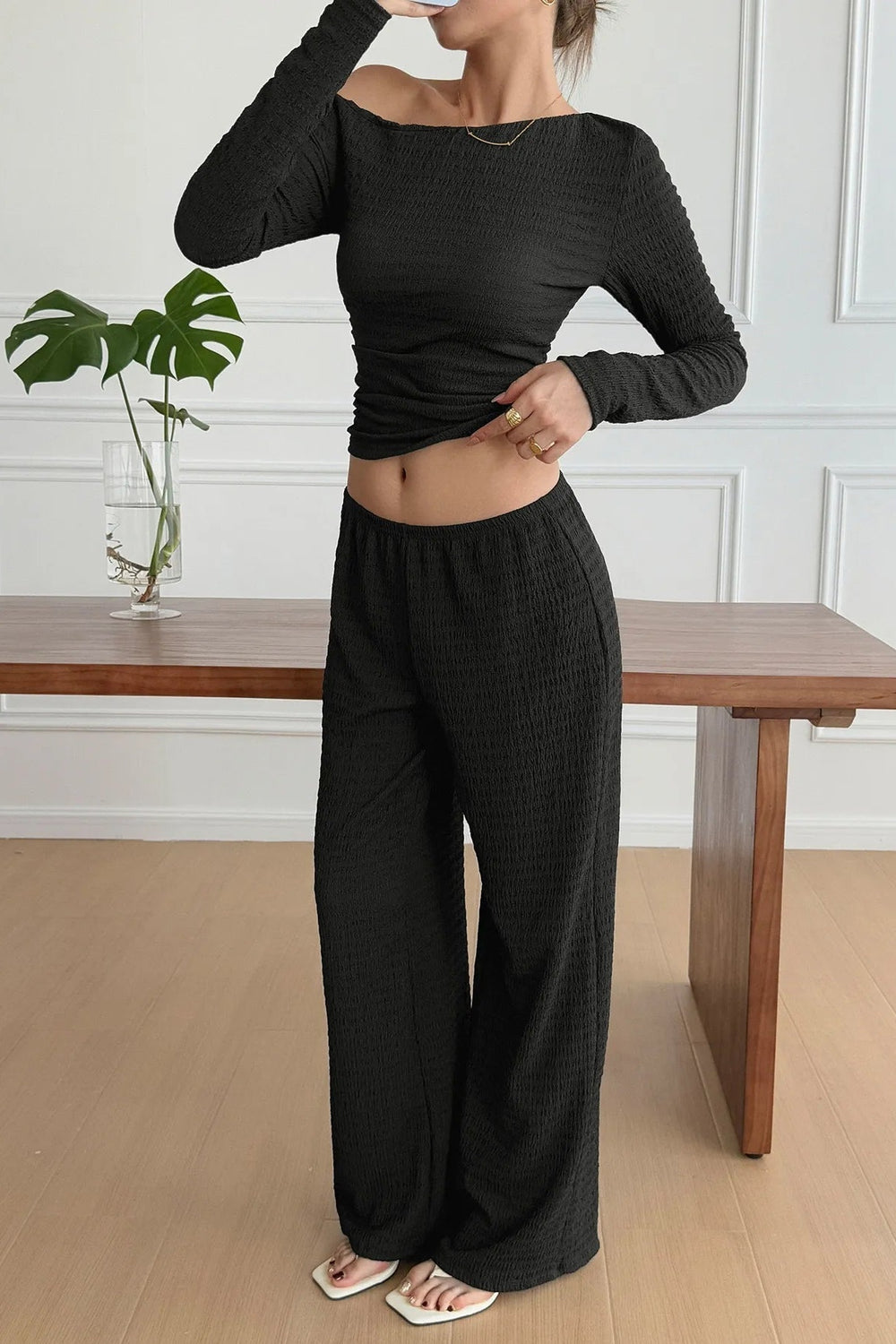 Long Sleeve Top and Pants Set *Multiple Color Options*