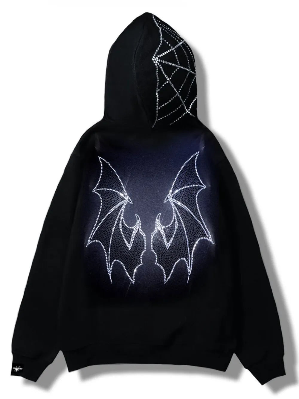Rhinestone Bat Zip Up Hoodie *Multiple Color Options*