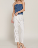 Blue Jean Babe Tube Top