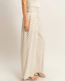 The Marina Dot Wide-Leg Pants