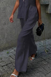 V-Neck Vest and Pants Set *Multiple Color Options*